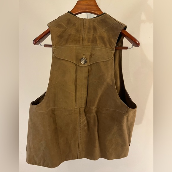 Vintage CC Filson Tin Cloth Hunting Vest - Picture 3 of 3
